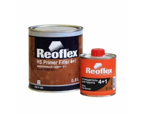 Грунт Reoflex 4+1 2К HS Primer Filler  СЕРЫЙ  4л  БЕЗ ОТВ. (отв. 1л)  /в кор.6