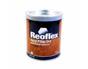 Грунт Reoflex 3+1 2К Acryl Filler серый 1л БЕЗ ОТВ. (отв 0,34л)  /в кор.6//624